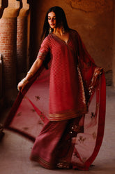 3-PC Embroidered Chiffon Suit CMA-5-134A